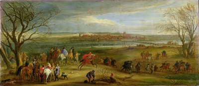 View of the Siege of Dole, 14 February 1668 by Adam Frans van der Meulen